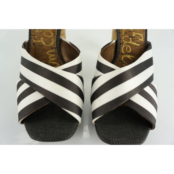Sam Edelman Mabel Striped Ankle Strap Platform Espadrille Sandals Size 9.5 $140 - Picture 3 of 12